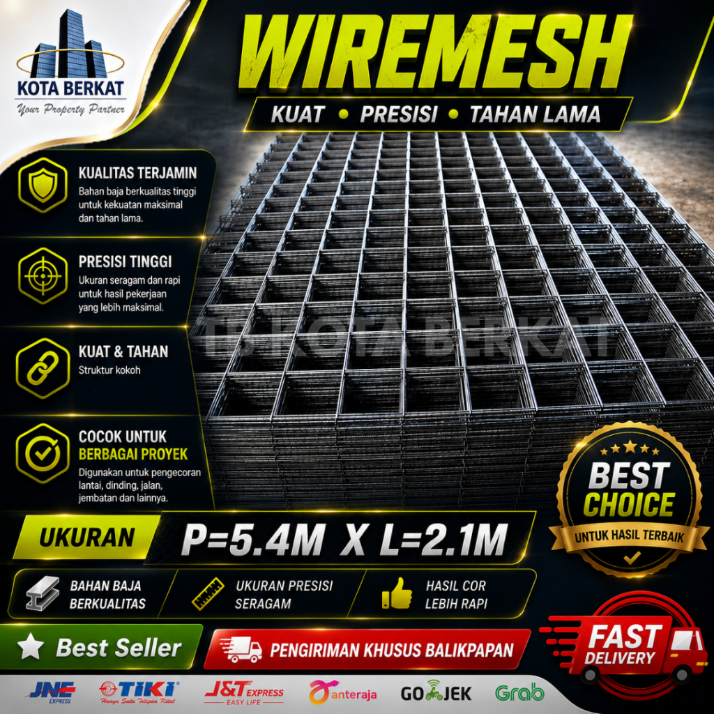 WIREMESH /BESI WIREMESH UKURAN LEMBAR SNI (WAJIB BACA DESKRIPSI)