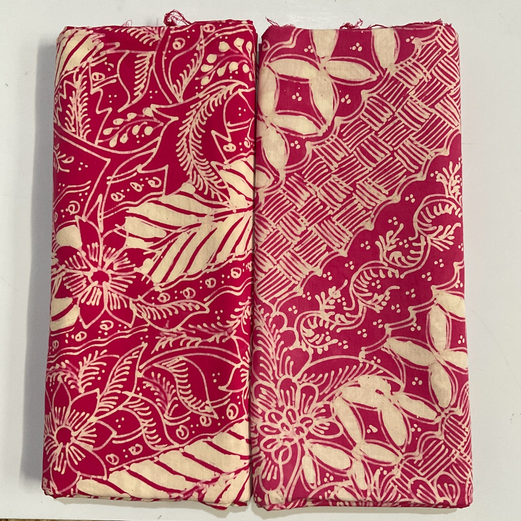 KAIN BATIK TULIS LASEM ASLI 1 WARNA PINK