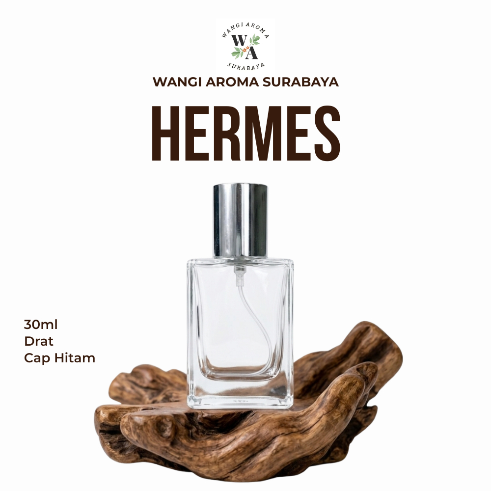 Botol Parfum 30ML Hermes Silver Spray Drat - Botol Parfum Hermes Drat - Botol Parfum 30ML