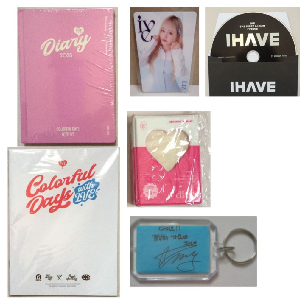 IVE Official (Baca Deskripsi) SG25 Diary Mini Brosur Kolbuk PC Liz photocard keyring confetti swia d