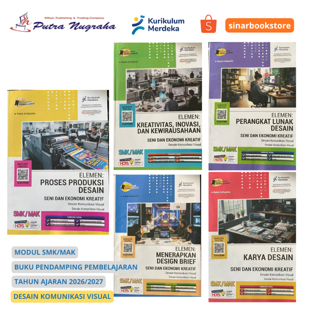 Modul SMK/MAK Desain Komunikasi Visual (DKV) Kurikulum Merdeka Buku Pendamping Pembelajaran 2026/202