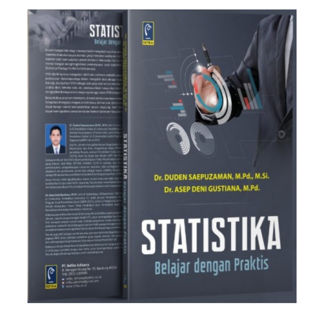Buku STATISTIKA BELAJAR DENGAN PRAKTIS oleh Duden Saepuzaman - Refika