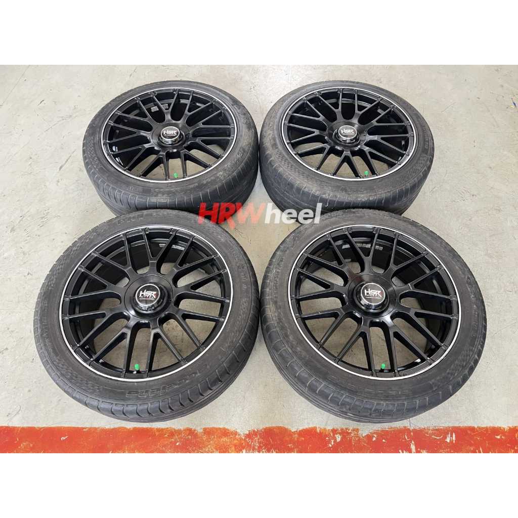 VELG RACING SECOND MODEL ROSTOCK RING 19 LEBAR 8-9 LOBANG BAUT 5X112 PNP MERCY TIGUAN AUDI CAMRY INN