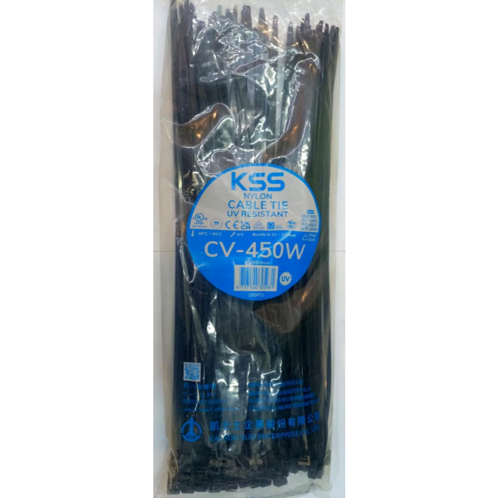 KSS CV-450W UV Resistant / Kabel Ties KSS UV Resistant CV 450x8mm
