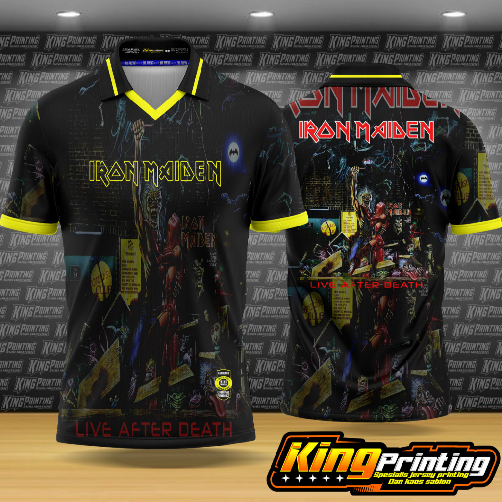 jersey band metal iron maiden full printing