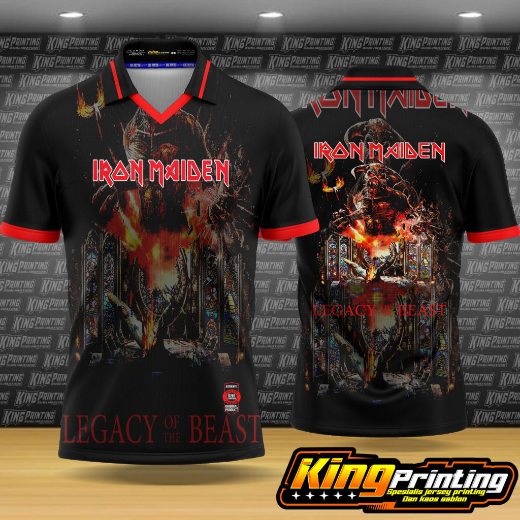 jersey band metal iron maiden full printing