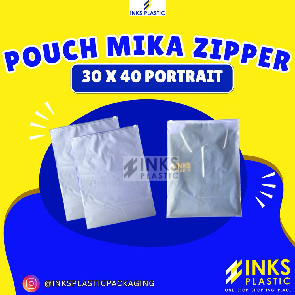 ZIPLOCK 30x40 POUCH MIKA ZIPPER BAG SERBAGUNA (10 PCS)