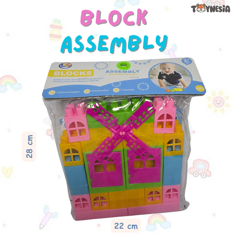 TOYNESIA LB10 Mainan Anak Block Assembly Building Block