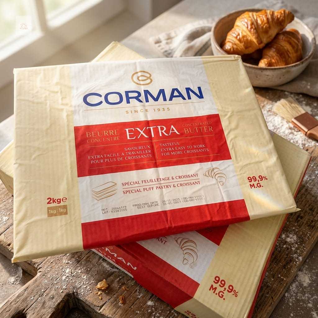 Corman Concentrated Butter Sheet EXTRA 99,9% 2kg (KHUSUS INSTANT) LABEL MERAH