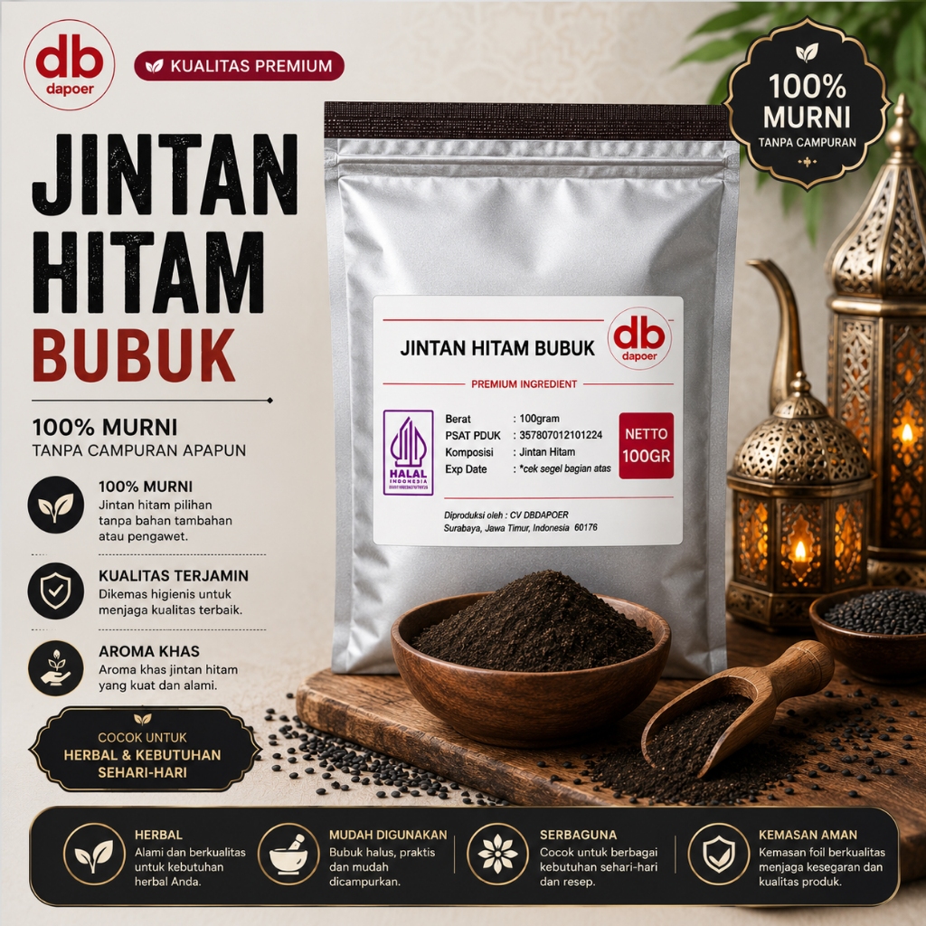 Jintan Hitam Habbatussauda original asli habatusauda Jinten Hitam