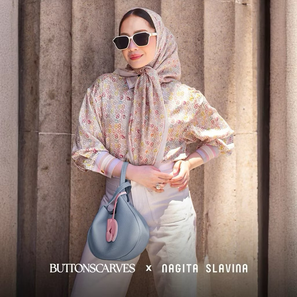 BS X NAGITA SLAVINA SCARVE MONOGRAM SCARF BJ