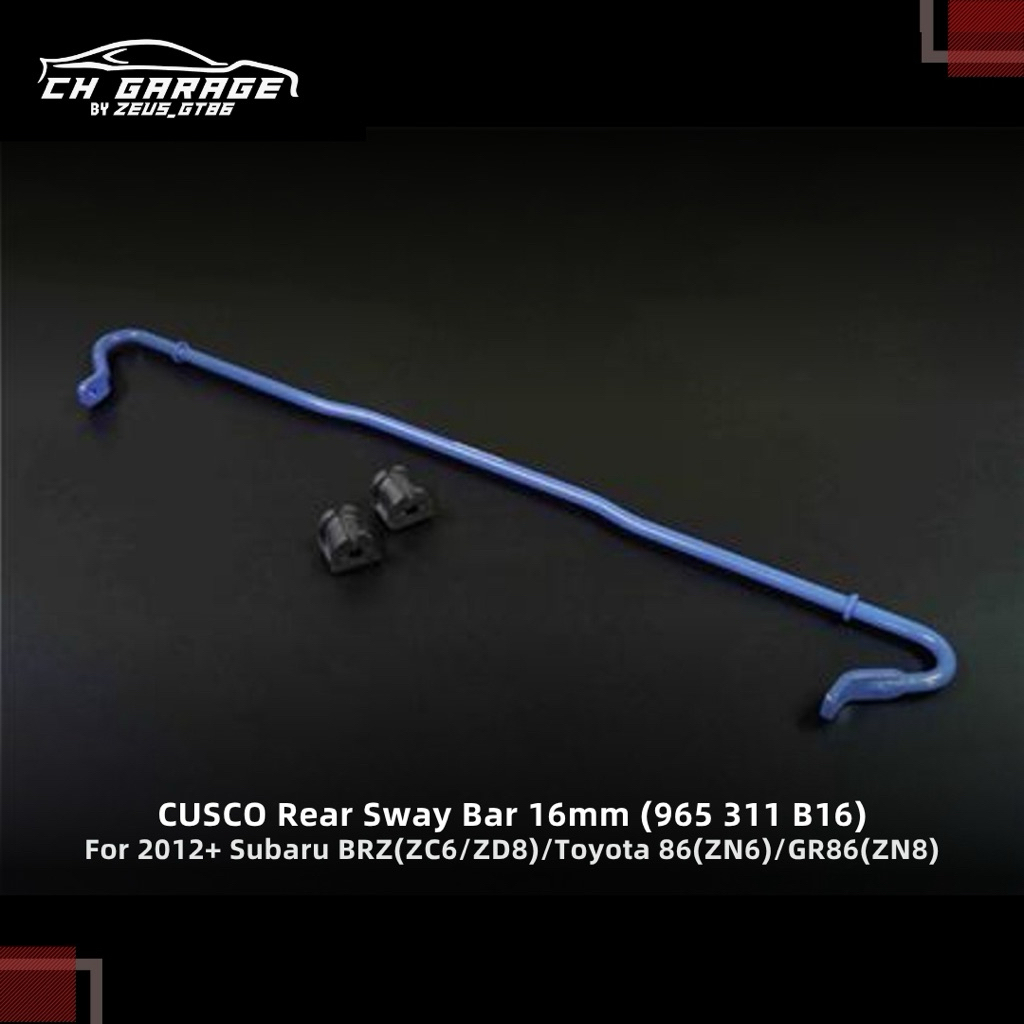 CUSCO Japan Rear Sway Bar 16 mm Toyota 86 GR86 Subaru BRZ ZN6 ZC6 ZN8 ZD8 FT GT GR FT86 GT86 FA20 FA