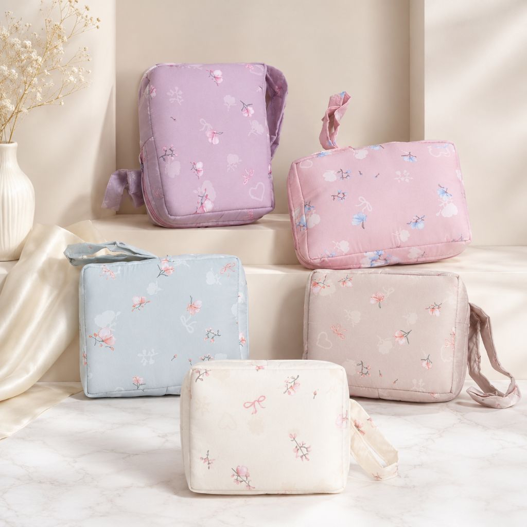 Mukena Travel Mini Motif Parasit Korea Premium