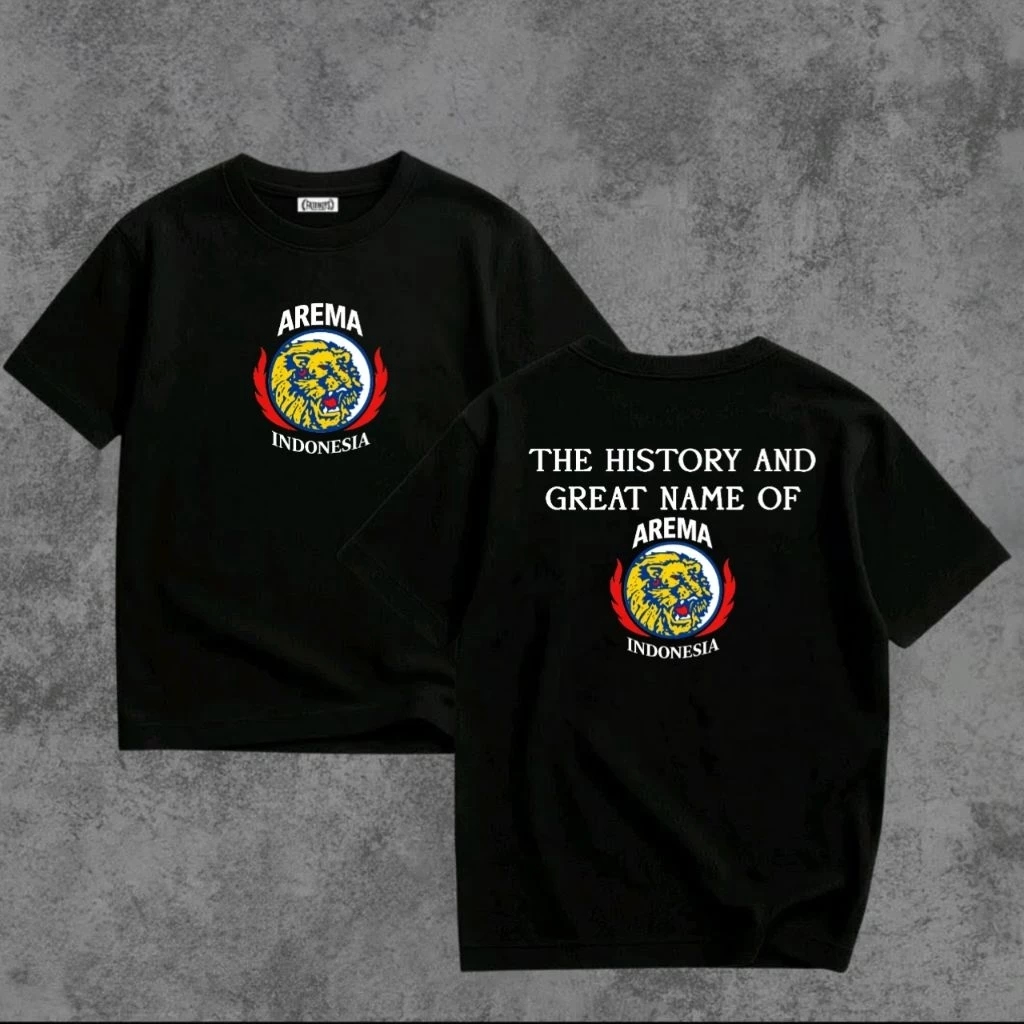 Kaos Baju Arema Indonesia Singo Edan Distro Lengan Pendek Cowok Cewek M L XL XXL
