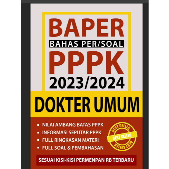 Baper Bahas Per Soal PPPK 2023 2024 Dokter Umum