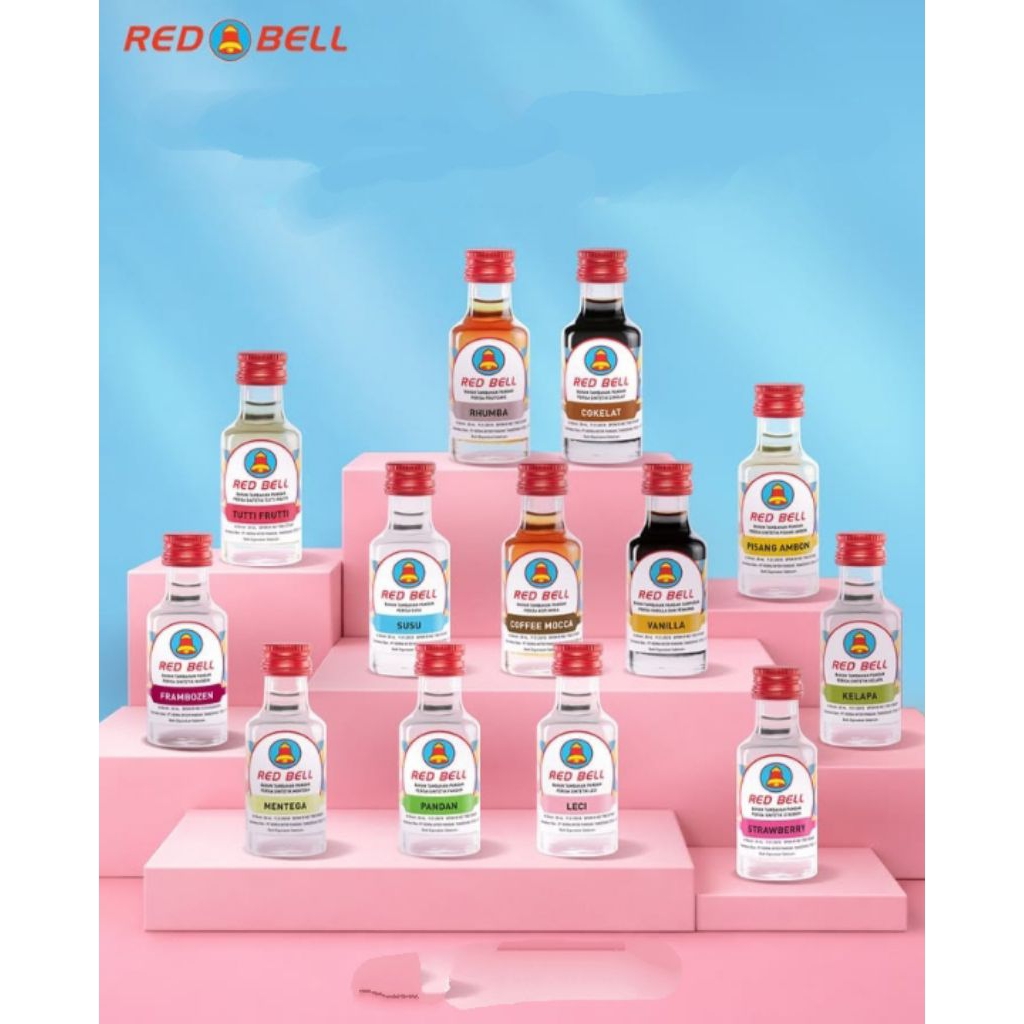 RED BELL Essence 30ml Botol Kaca Bening Tebal