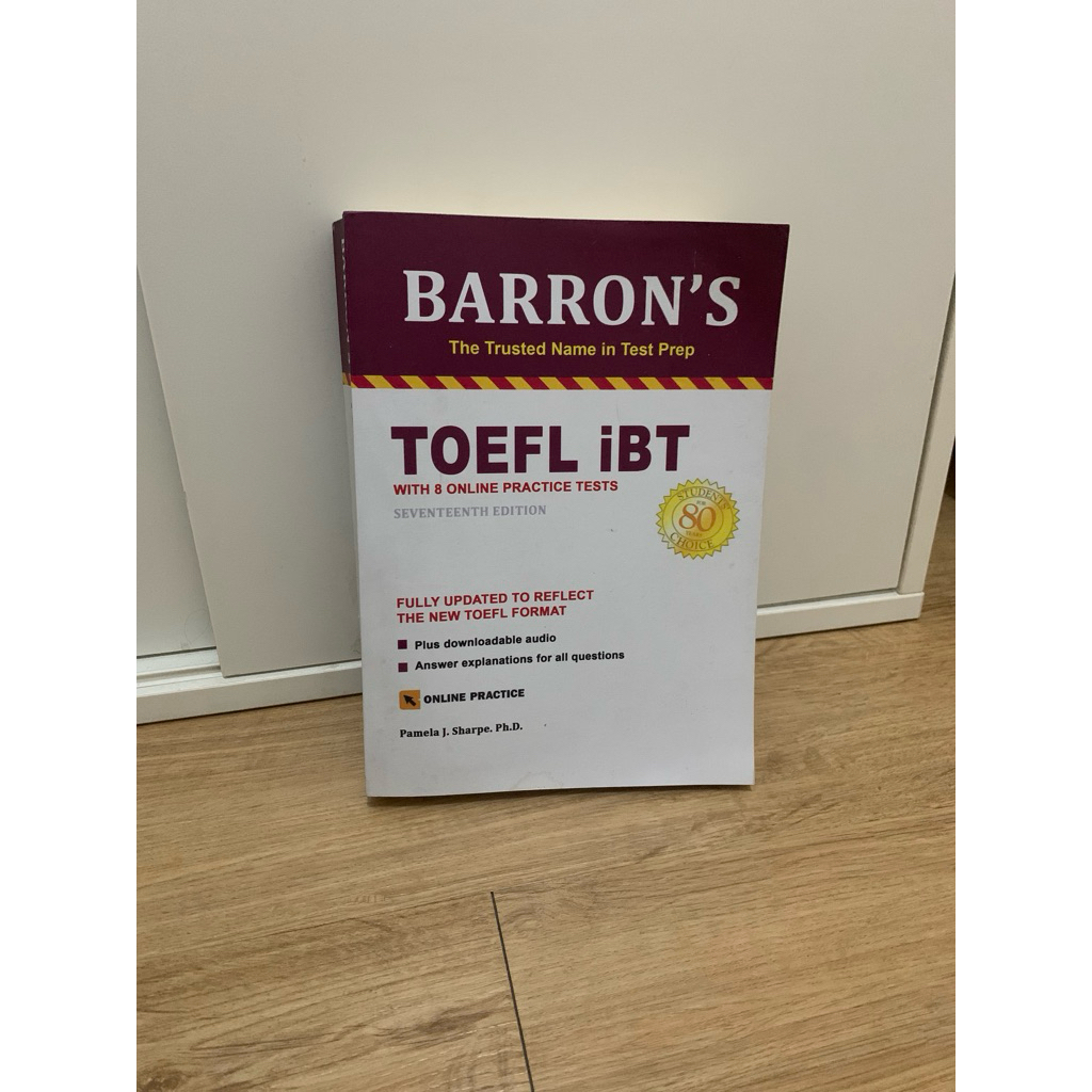 PRELOVED BUKU PREP TOEFL BARRON'S TOEFL iBT 17'th EDITION