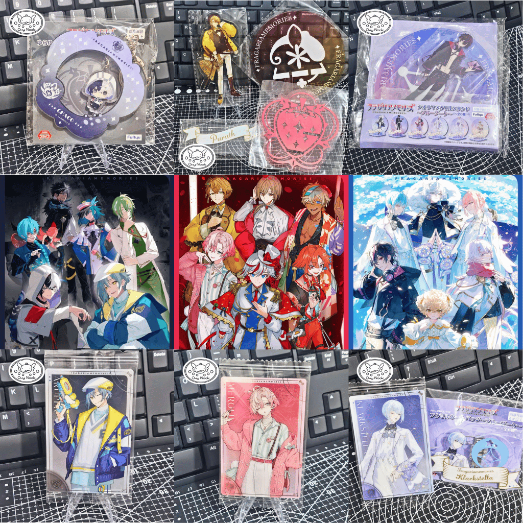 [UP] Fragaria Memories Official Merch Noir, Red & Blue Bouquet Arupek Chaco Puruth Louter Kurode