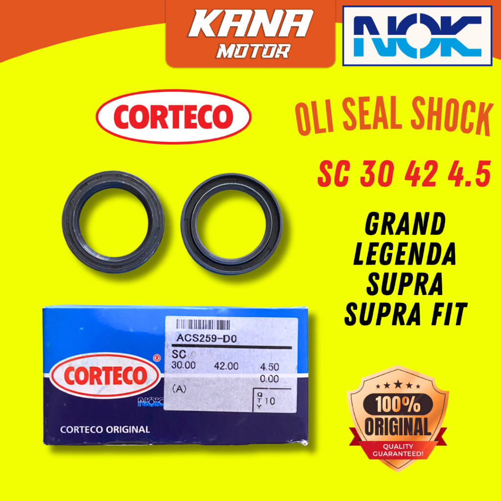 SEAL SHOCK SKOK CORTECO NOK SC 30 42 4.5 ORIGINAL GRAND LEGENDA SUPRA FIT