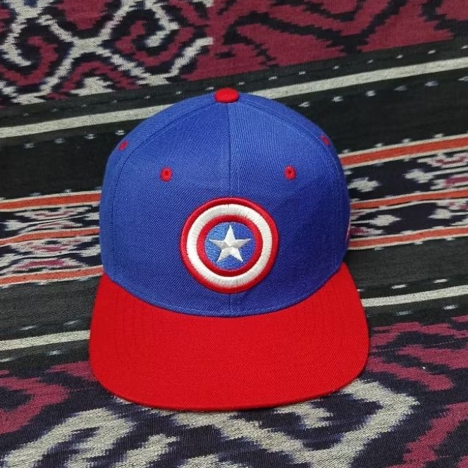 Topi Marvel Avengers Captain America Snapback Original