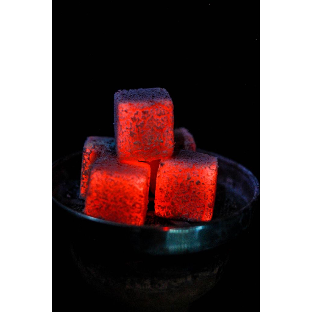 Briket Arang Kubus Premium 1Kg | Batok Kelapa BBQ & Shisha Tahan Lama Low Asap