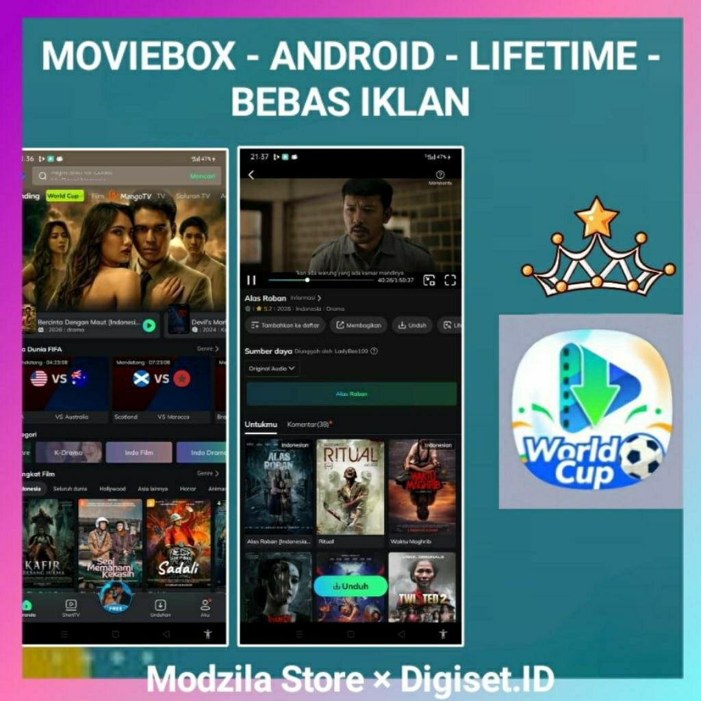 Moviebox v16.0 lifetime premium aplikasi film drama nobar bisa screensho & download- Digiseti id