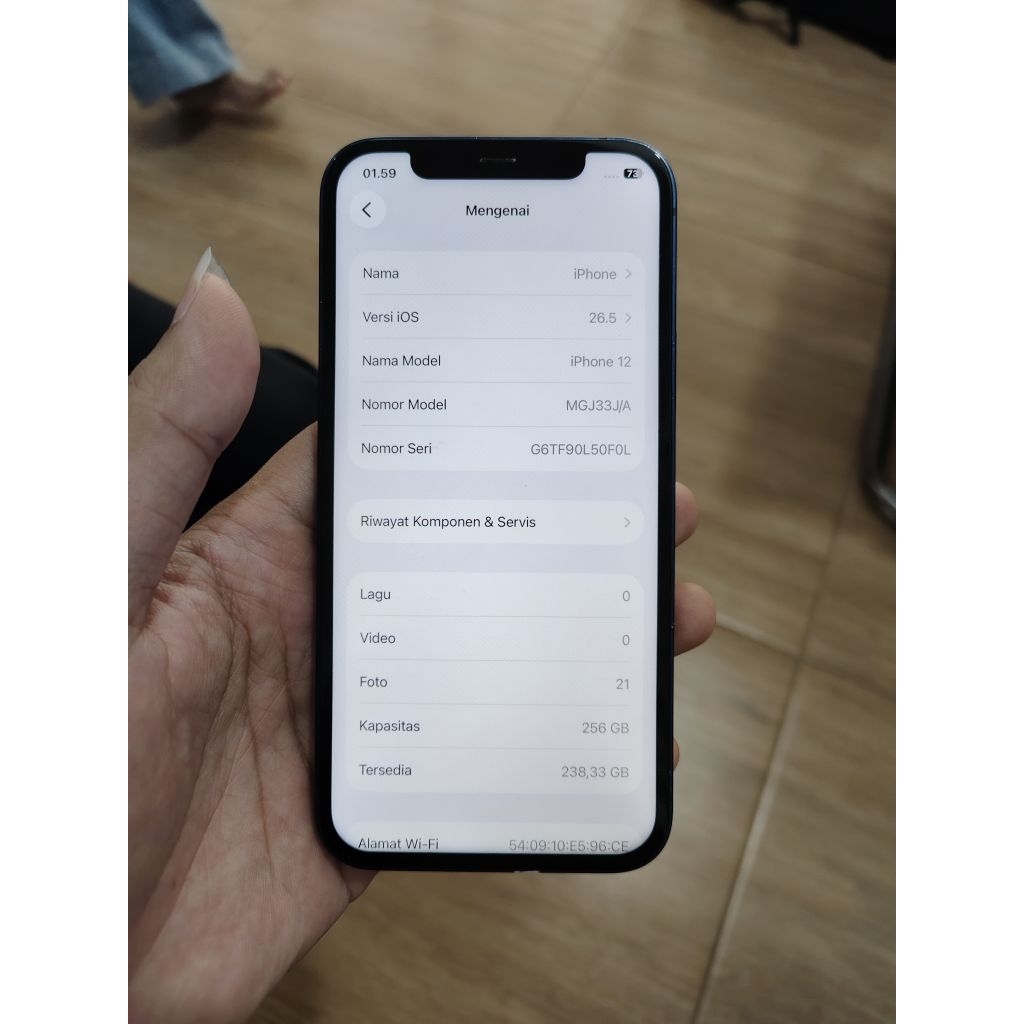 ip 12 256gb keblokir