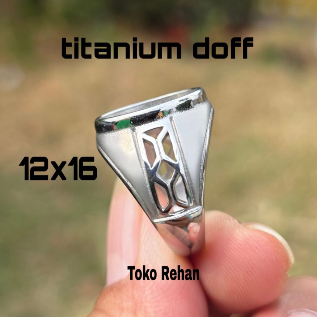 Cincin Ring Emban Titanium Doff 12x16
