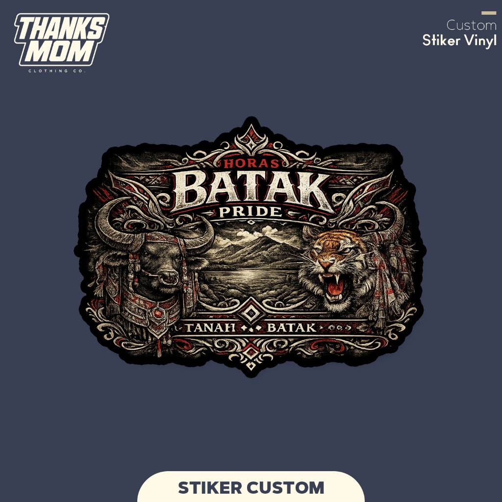 Stiker Horas Batak Pride Tanah Batak Sticker Vinyl Satuaan Motif Batak