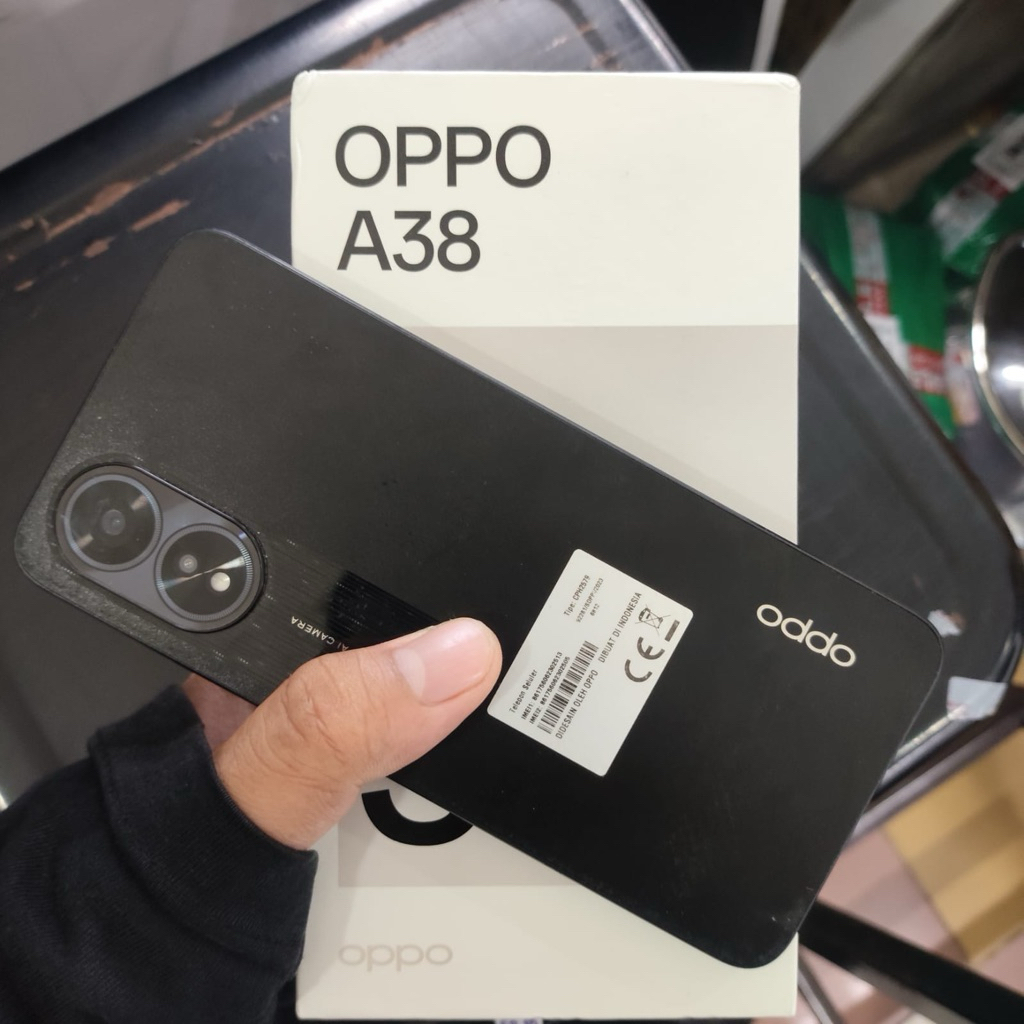 Oppo a38 ram 6/128 second fullset original resmi termurah
