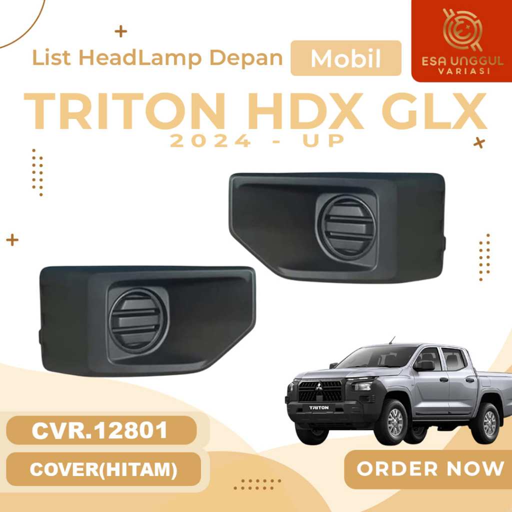 CVR.12801 - Cover Fog Lamp Tutup Triton 2024 - UP HDX GLX