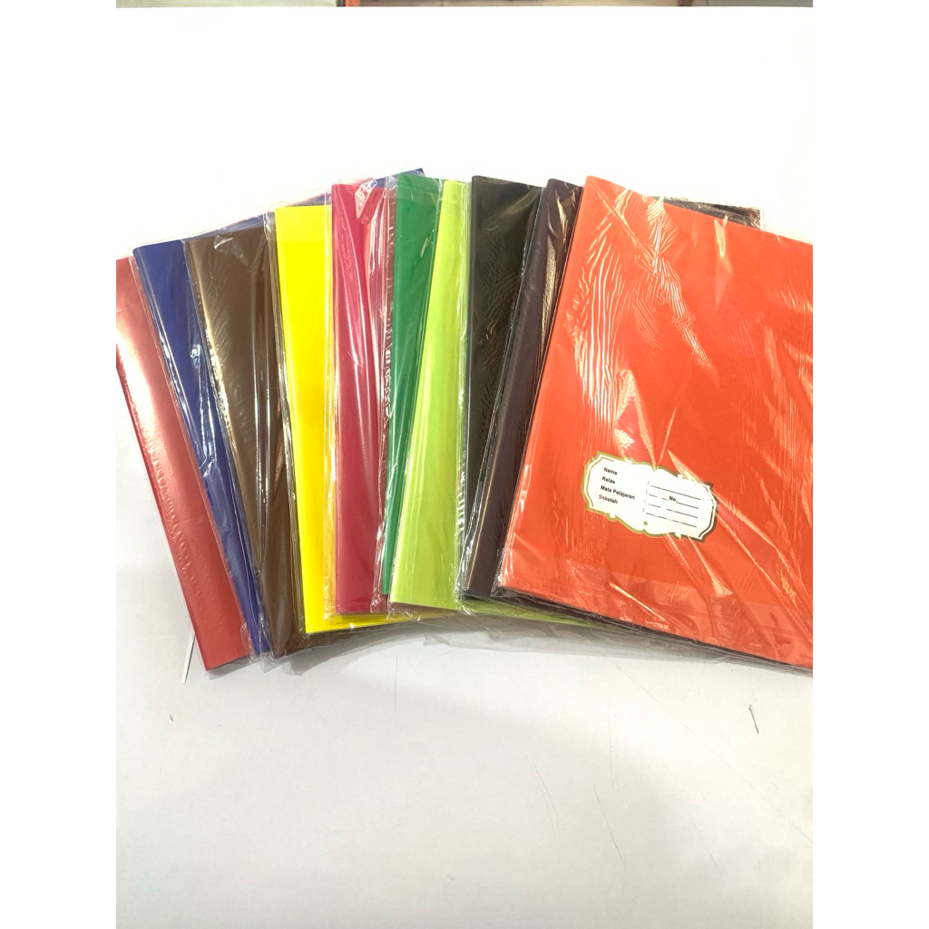 1 KODI SAMPUL BUKU WARNA UKURAN KWARTOR