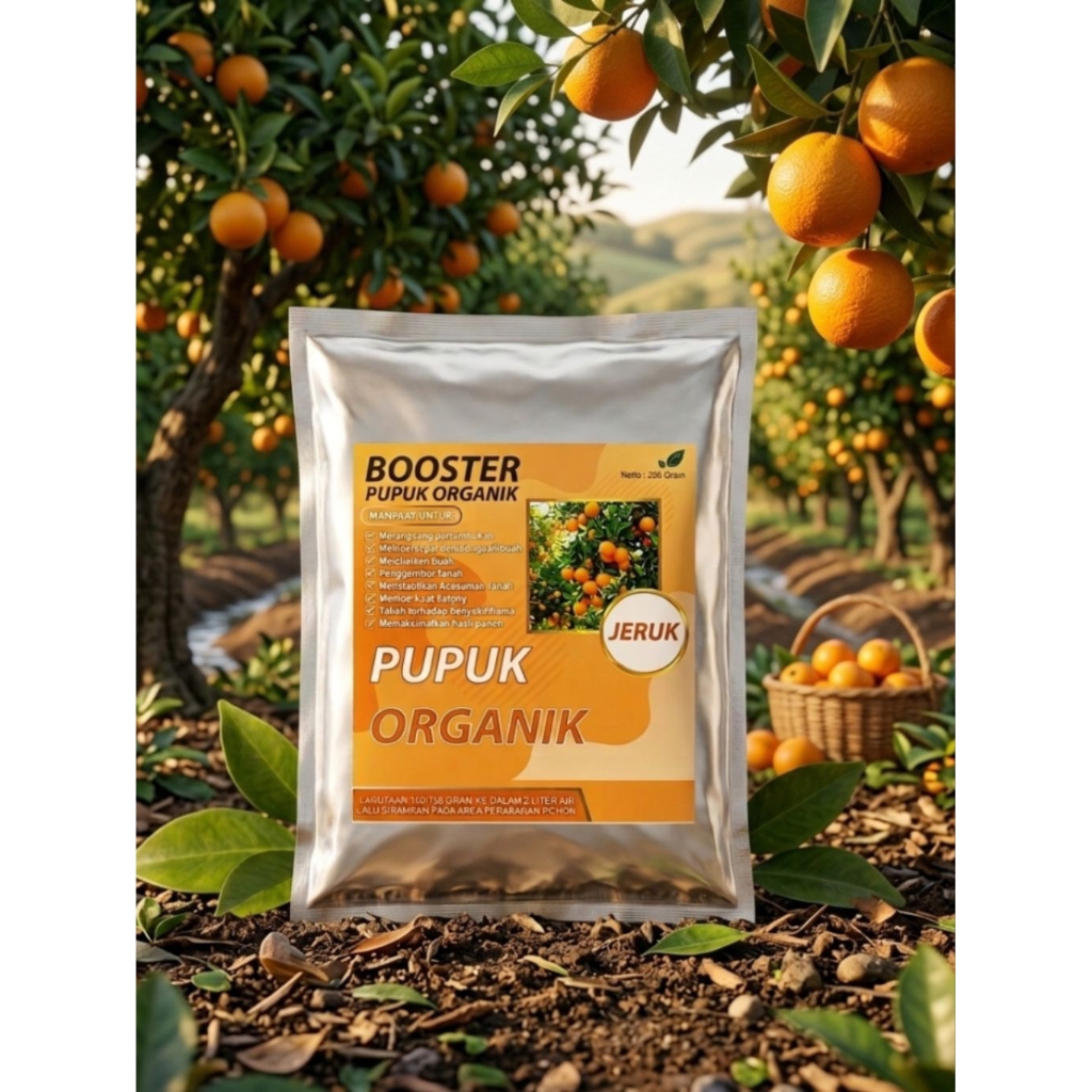 Pupuk Booster Buah Jeruk Organik Pelebat Buah Jeruk