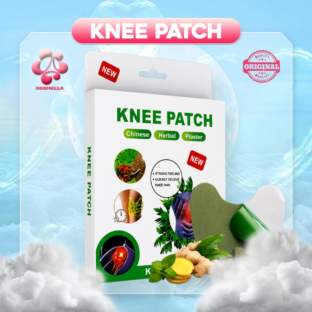Knee Patch Herbal Koyo Pereda Sakit Nyeri Sendi Lutut / Koyo Herbal Menghilangkan Sakit Lutut / Koyo