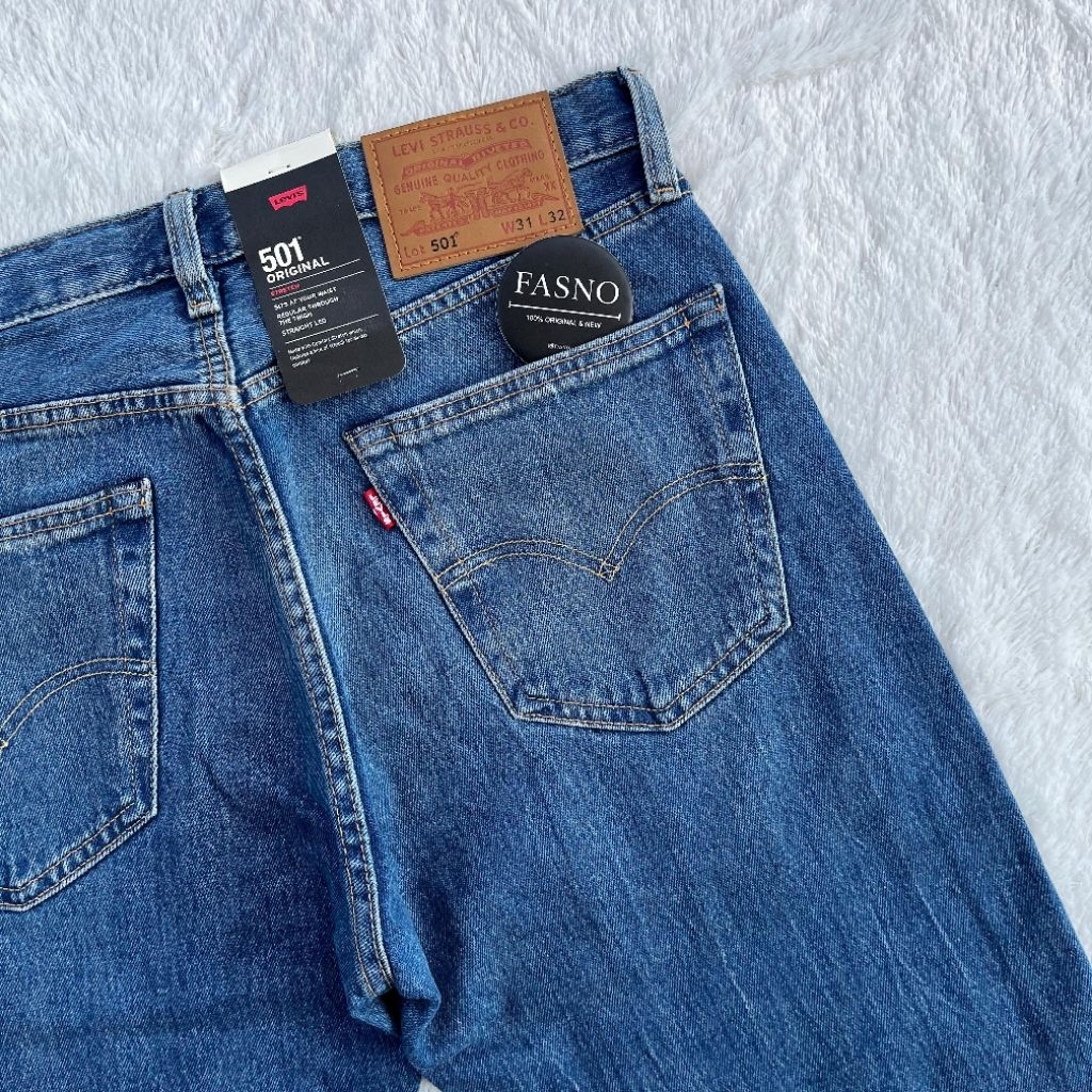 [NEW & ORIGINAL ] LVS 501 Big E 'Advanced Stretch Denim.Classic Blue Wash.