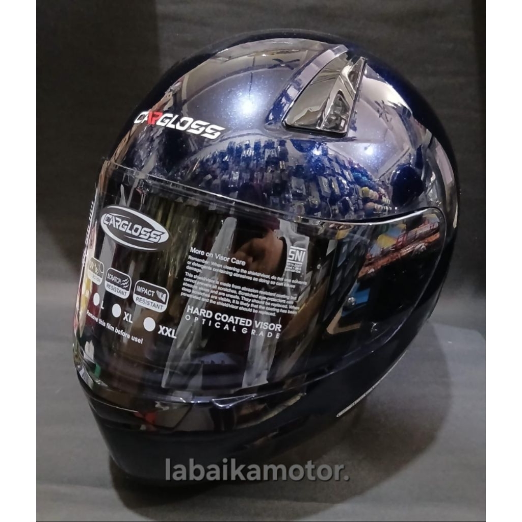 HELM CARGLOSS KRC SOLID | FULL FACE CARGLOSS