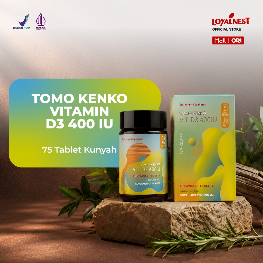 Tomo Kenko D3 400 IU Chewable (kunyah) High Quality