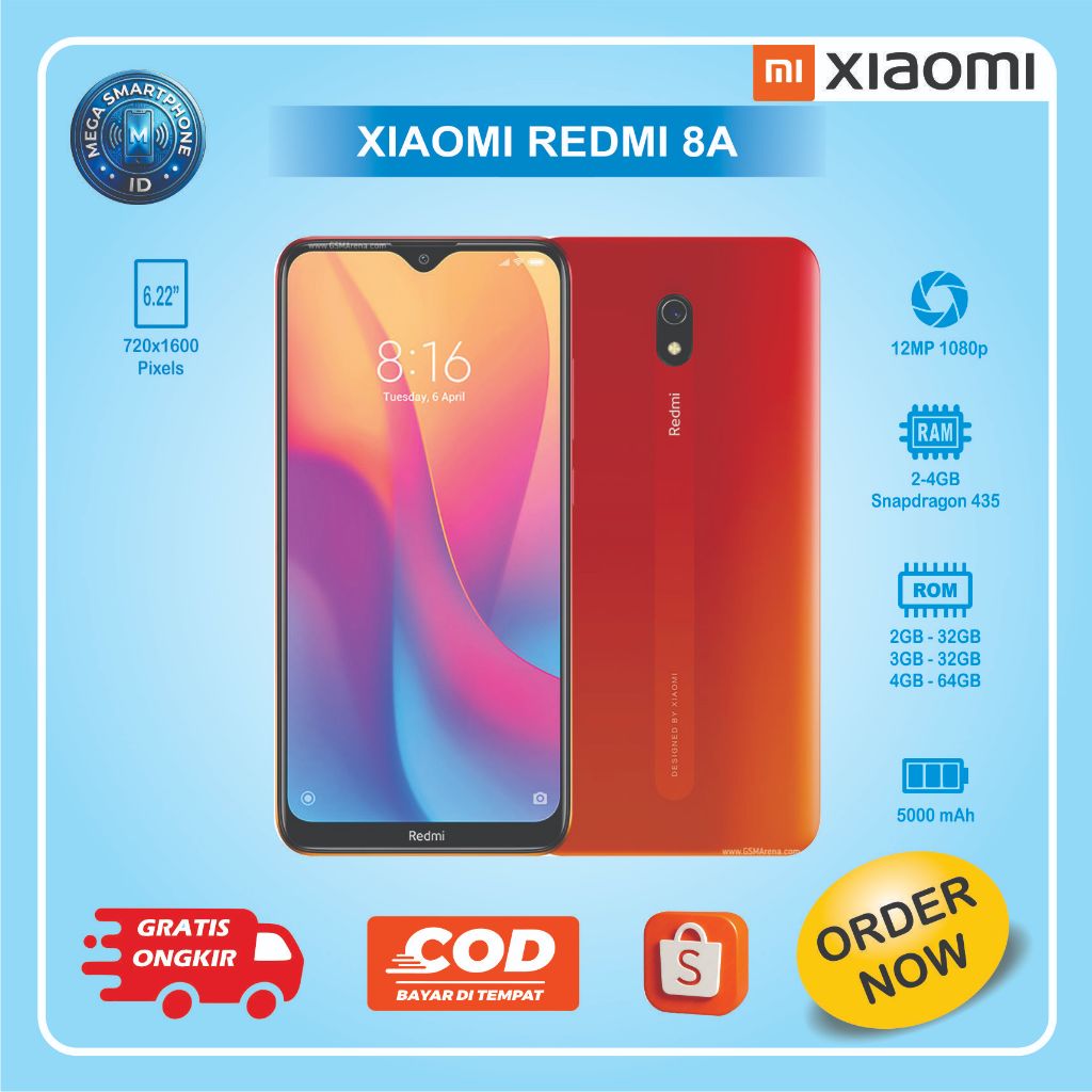 XIAOMI REDMI 8A | HP second batangan