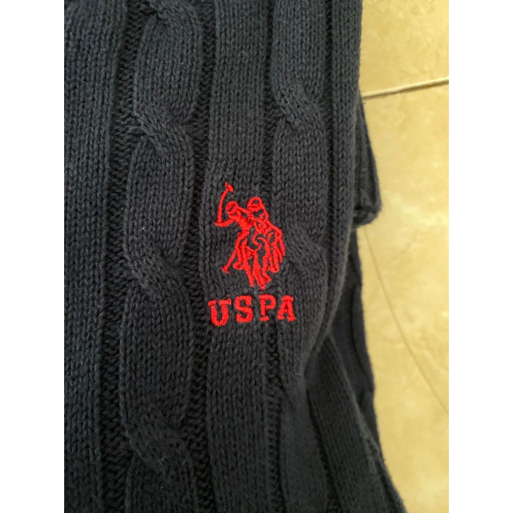 Cable Knit USPA Navy