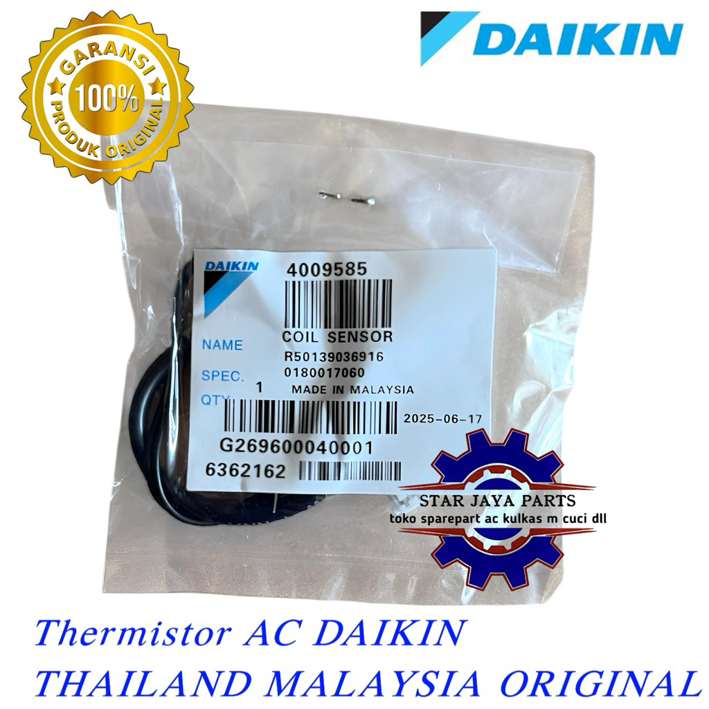 Thermis AC DAIKIN FTC15 FTC20 FTC25 / Thermistor Ac Daikin Malaysia ORIGINAL