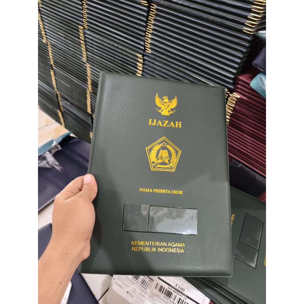 sampul Map Ijazah Kemenag Hotptint/Embos