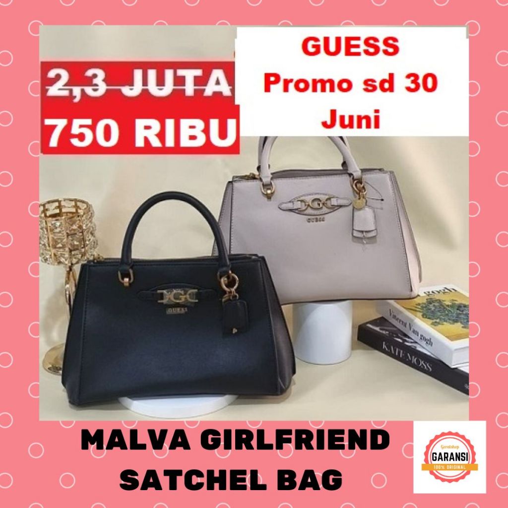 Tas Guess seri MALVA GIRLFRIEND satchel bag 100% Original Store