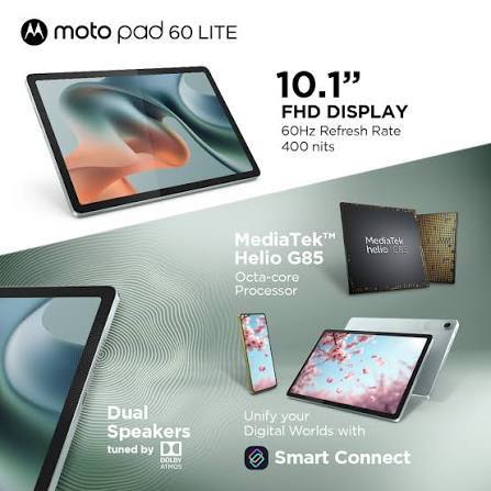 TABLET ANDROID MOTOROLA MOTO PAD 60 LITE 4/128GB/10"