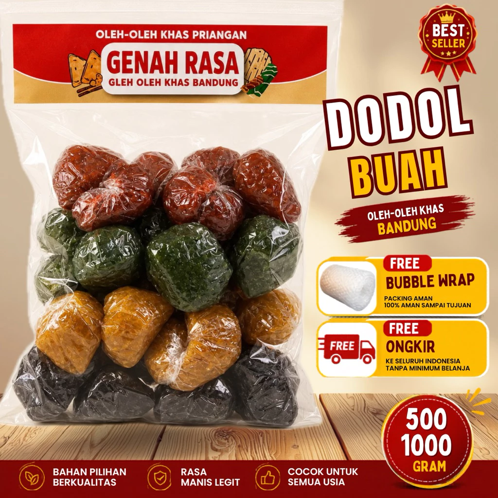 Dodol Garut Buah Mix 500 g & 1 kg