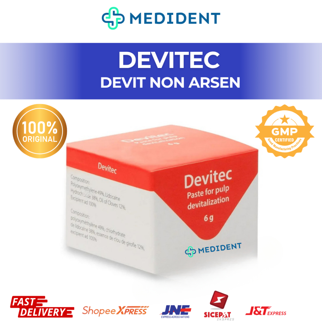 Devitec / Devit Non Arsen / Devitasol Non Arsen / Devitalisasi Pulpa Non Arsen