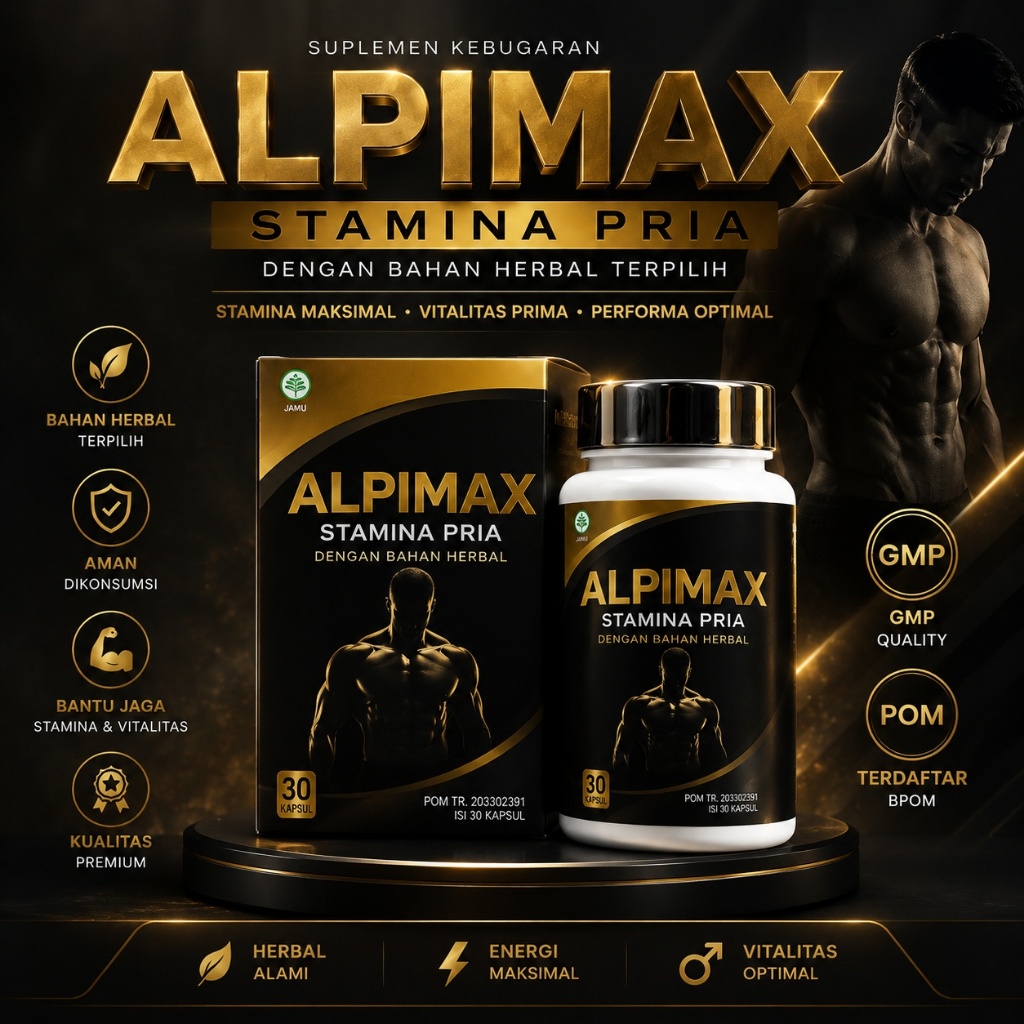 [ BPOM ]ALPIMAX KAPSUL SUPLEMEN HERBAL ALAMI SUDAH HALAL ISI 30 KAPSUL