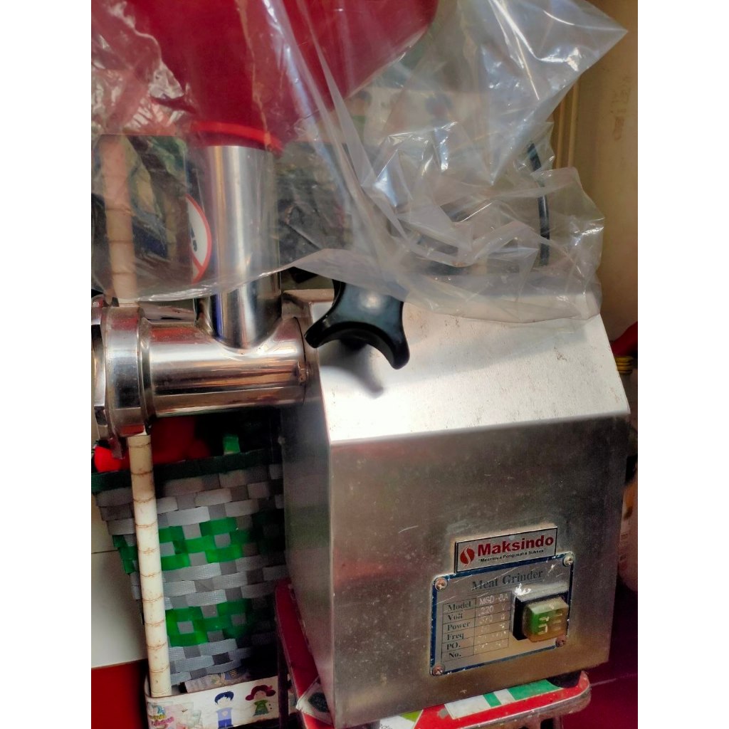 Maksindo MGD-8A Mesin Giling Daging Meat Grinder Penggiling Daging Bakso Sosis Ayam Ikan Stainless S