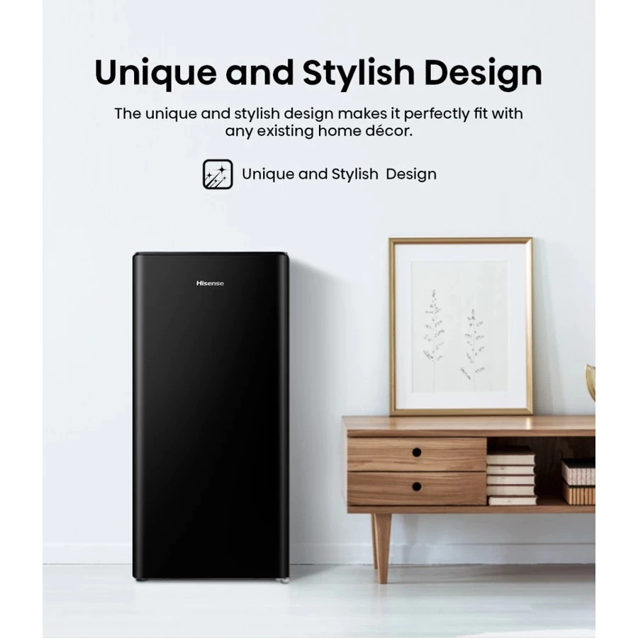 HISENSE KULKAS 1 PINTU RR198D4IBN - 157 Liter RR 198 D4IBN || RR 198