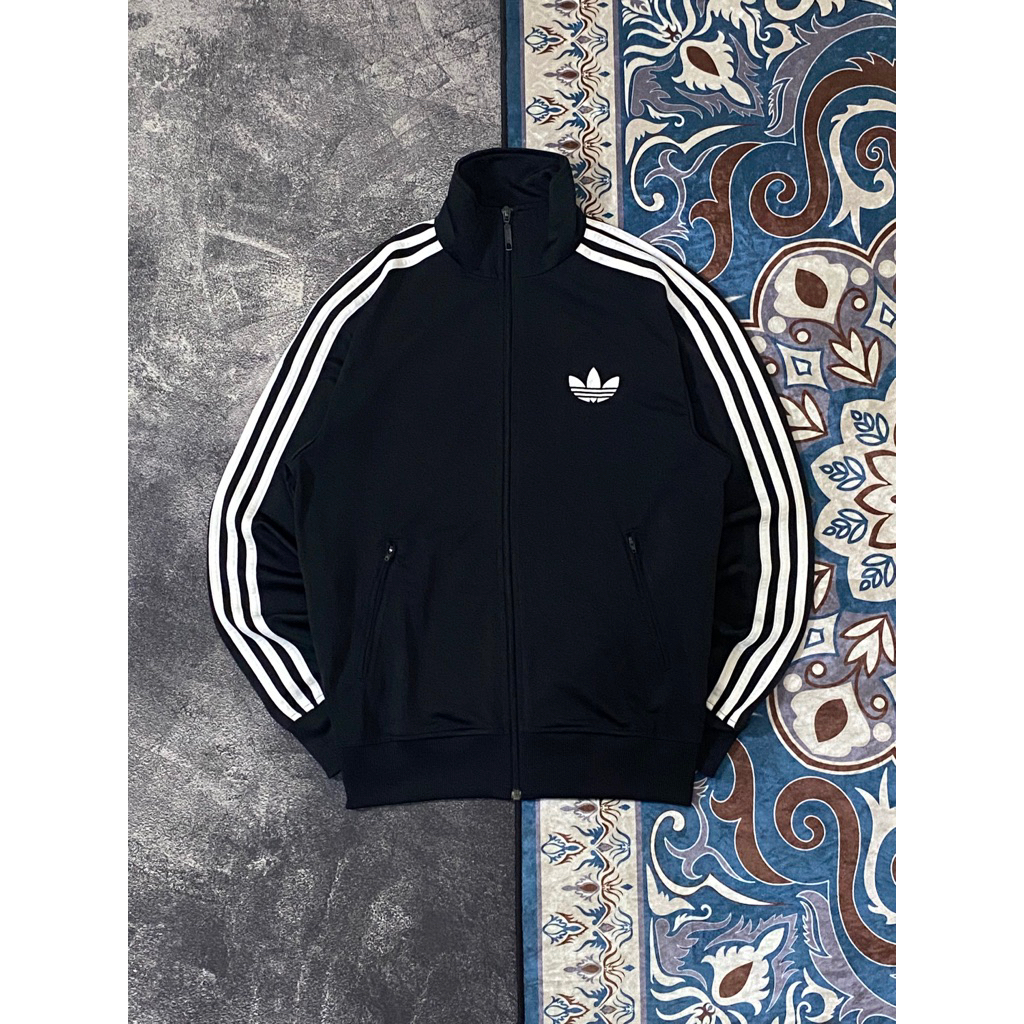 Tracktop adidas firebird black white original