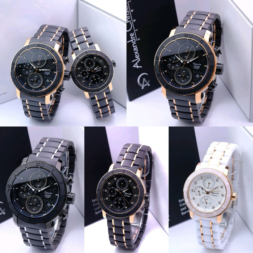 JAM TANGAN PRIA WANITA ALEXANDRE CHRISTIE AC 6292 AC6292 CERAMIC ORIGINAL